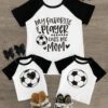 Mom & Kid - "My Favorite Player Calls Me Mom" Soccer Top -Children's boutique clothing IMG 4441 Edit