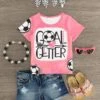 "Goal Getter" Pink Soccer Top