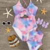 Mom & Me - Mermaid One Piece Swimsuit -Children's boutique clothing IMG 4688 Edit