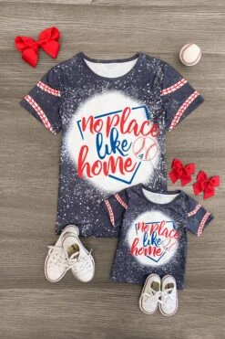 Mom & Me - "No Place Like Home" Baseball Top