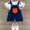 Sharks Navy Overall Short Set -Children's boutique clothing IMG 4761 Edit