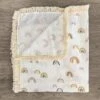 White Rainbow Muslin Blanket 1 White Rainbow Muslin Blanket -Children's boutique clothing IMG 4863 Edit