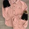 Mom & Me - Blush Pink Fleece Shacket -Children's boutique clothing IMG 4902 Edit