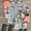 Mom & Me - Southwestern Hooded Denim Jacket 1 Mom & Me - Southwestern Hooded Denim Jacket -Children's boutique clothing IMG 4910 Edit
