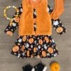 Trick Or Treat Fur Vest Dress Set 2 Trick Or Treat Fur Vest Dress Set -Children's boutique clothing IMG 5016 Edit