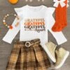 "Grateful Heart" Brown Plaid Skirt Set -Children's boutique clothing IMG 5020 Edit f8b26aa8 1c81 46d2 b035 332ca906a3e7