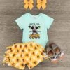 "Just A Girl Who Loves Cows" Onesie Set