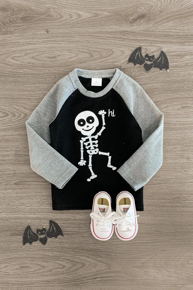 Friendly Skeleton Waffle Knit Top 3 Friendly Skeleton Waffle Knit Top