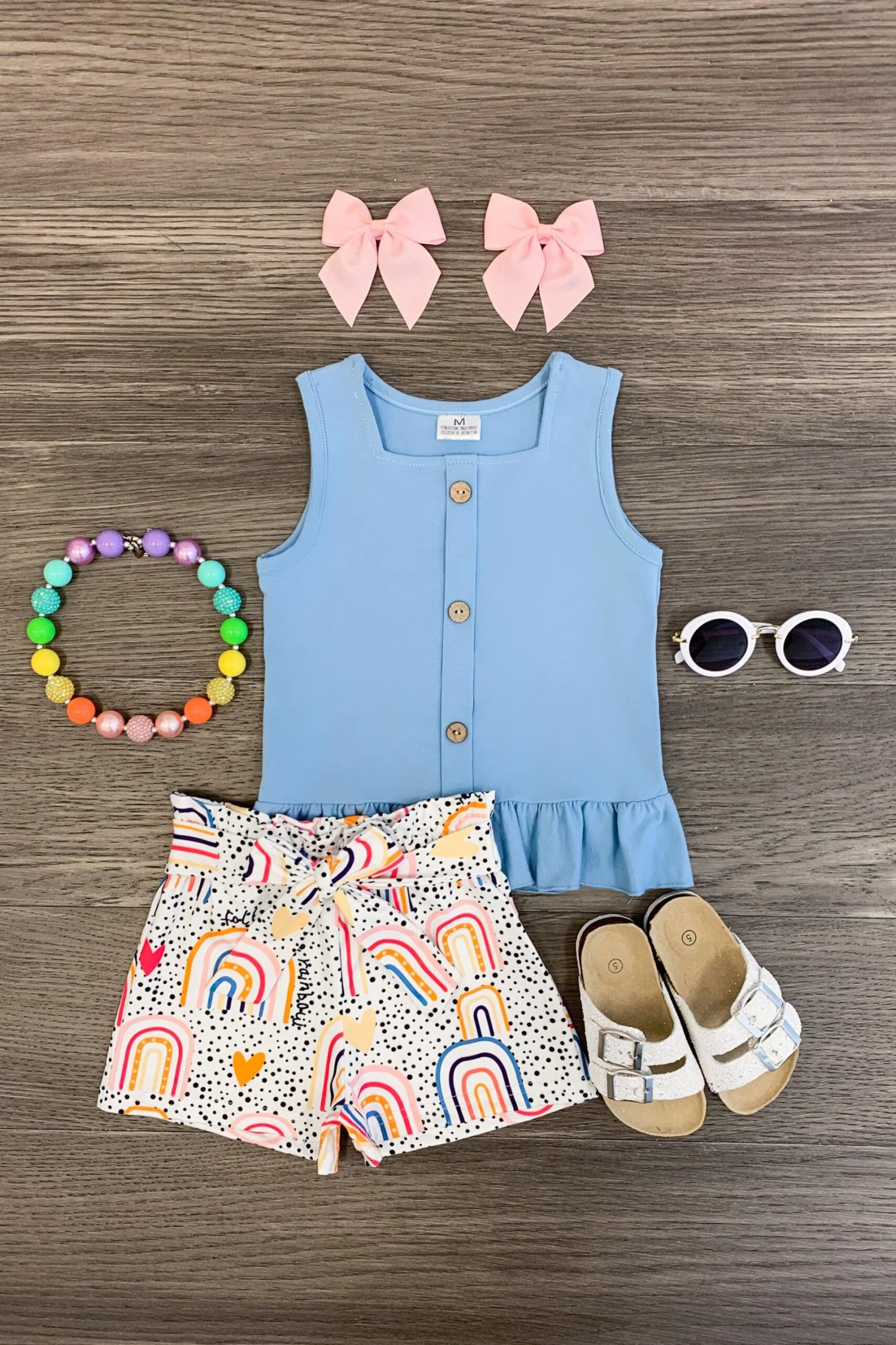 "Follow The Rainbow" Polka Dot Short Set 3 "Follow The Rainbow" Polka Dot Short Set