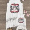 Mom & Me - "Baseball Mom & Mini" White Fringe Top -Children's boutique clothing IMG 5200 Edit1