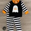 Handsome Ghost Striped Pajama Set 1 Handsome Ghost Striped Pajama Set -Children's boutique clothing IMG 5254 Edit