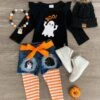 "BOO!" Striped Legging & Short Set 1 "BOO!" Striped Legging & Short Set -Children's boutique clothing IMG 5398 Edit
