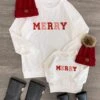 Mom & Me - "Merry" Chenille Patch Top -Children's boutique clothing IMG 54132 Edit1