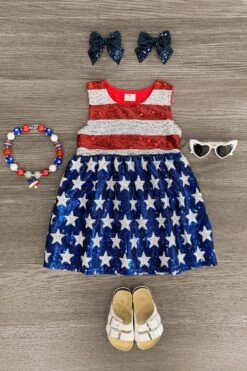 Sequin Stars & Stripes Dress