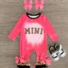 "Mini" Hot Pink Leopard Romper