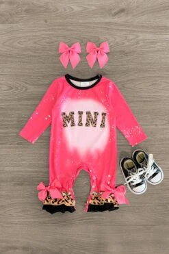 "Mini" Hot Pink Leopard Romper