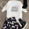 "Baby It's Cold Outside" Snowman Skirt Set -Children's boutique clothing IMG 5575 Edit