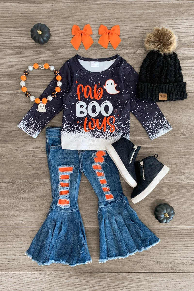 "Fab-BOO-lous" Denim Bell Bottom Set 3 "Fab-BOO-lous" Denim Bell Bottom Set