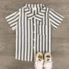 Gray Striped Button Down Shirt 2 Gray Striped Button Down Shirt -Children's boutique clothing IMG 6006 Edit