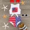 "Star Spangled & Sassy" High Waisted Bikini