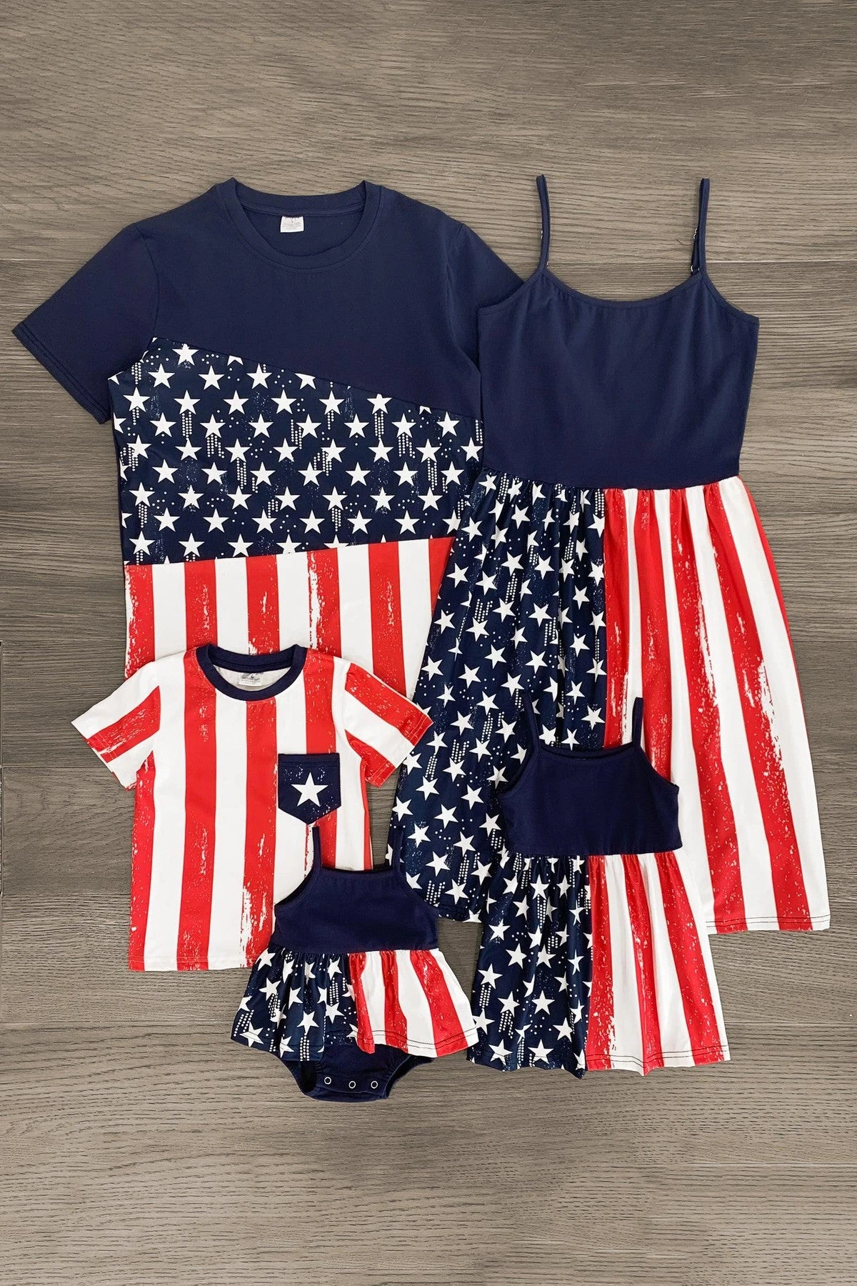 American Flag Matching Family Set 3 American Flag Matching Family Set