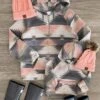 Mom & Me - Gray & Pink Southwestern Hoodie -Children's boutique clothing IMG 6219 Edit