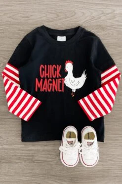 "Chick Magnet" Long Sleeve Top