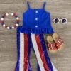 Blue Striped Sequin Bell Bottom Set -Children's boutique clothing IMG 6507 Edit 06c9580f 8952 4caa b15f 702e0c9eea21
