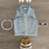 Light Blue Denim Vest -Children's boutique clothing IMG 6604 Edit 9633f877 6af9 4a08 8b5d 1c2c0d2a8a85