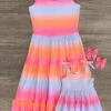 Mom & Me - Sunset Ruffle Tank Dress