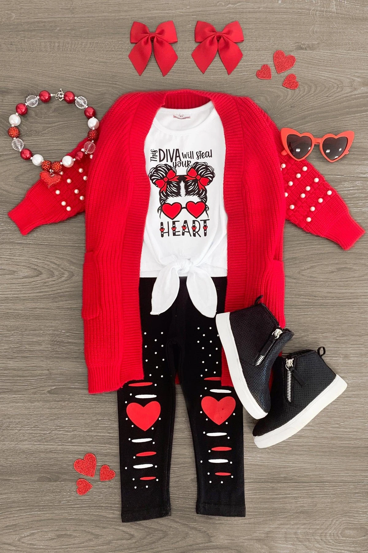 "This Diva Will Steal Your Heart" Legging Set 3 "This Diva Will Steal Your Heart" Legging Set