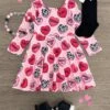Pink Cowgirl Candy Hearts Dress -Children's boutique clothing IMG 6761 Edit