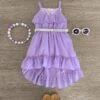 Lavender Swiss Dot Tank Dress -Children's boutique clothing IMG 6987 Edit