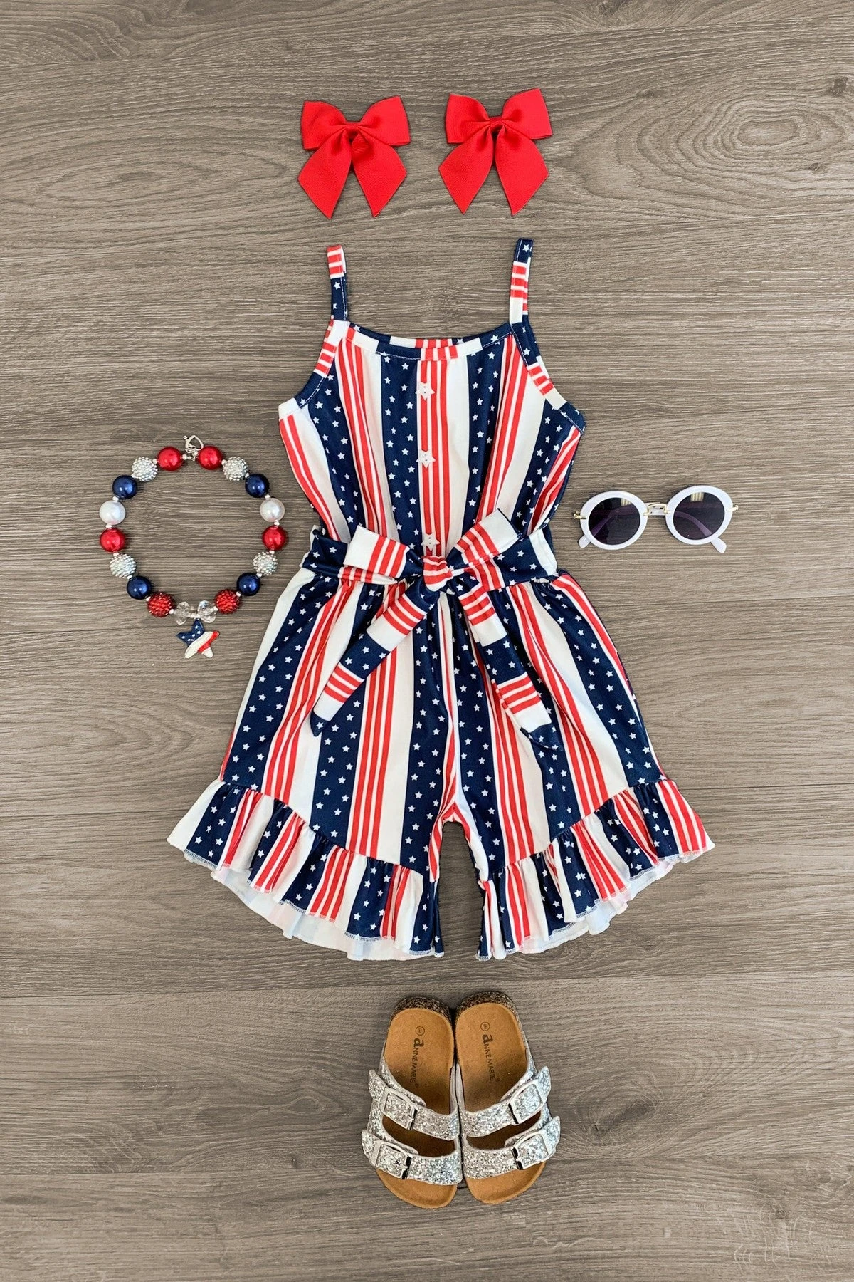 All American Stars & Stripes Romper 4 All American Stars & Stripes Romper - Image 2
