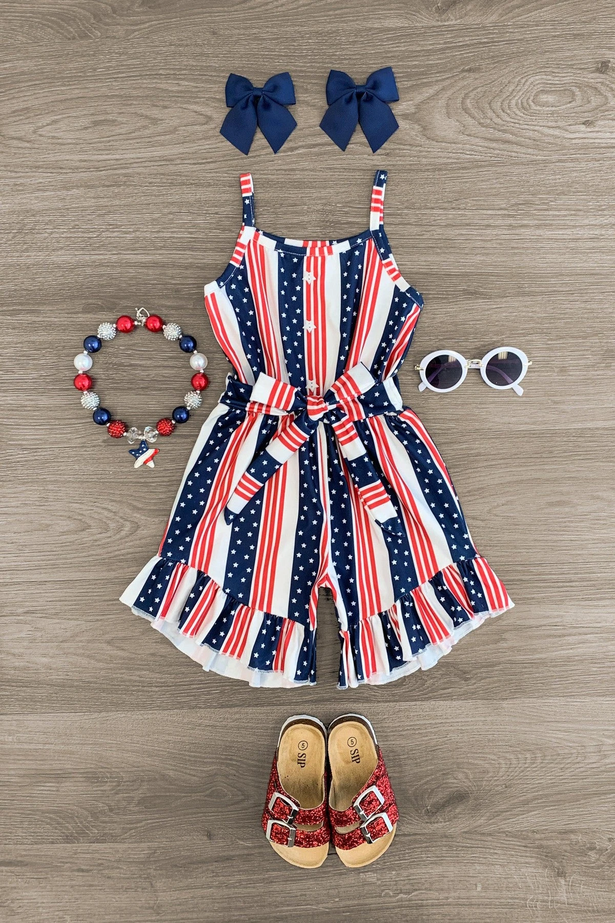 All American Stars & Stripes Romper 3 All American Stars & Stripes Romper