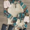 Mom & Me - Tan Southwestern Hoodie -Children's boutique clothing IMG 7245 Edit