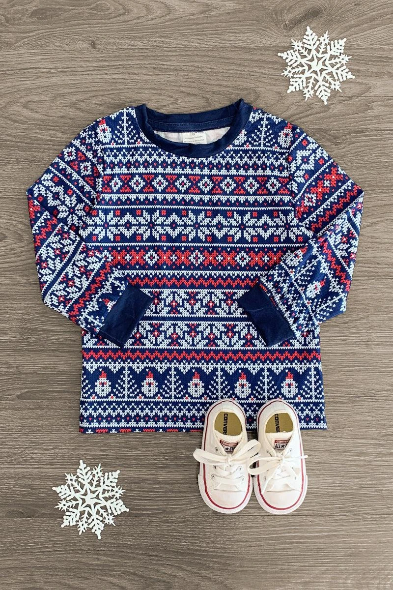 Navy Blue Nordic Holiday Top 3 Navy Blue Nordic Holiday Top
