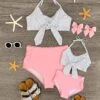 Mom & Me - Pink Polka Dot Halter Bikini -Children's boutique clothing IMG 7301 Edit