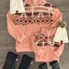 Mom & Me - Pink Southwestern Fleece Pullover -Children's boutique clothing IMG 7403 Edit