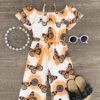 Sunflower Butterfly Jumpsuit -Children's boutique clothing IMG 7449 Edit