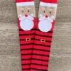 Red Santa Striped Socks -Children's boutique clothing IMG 7546 Edit
