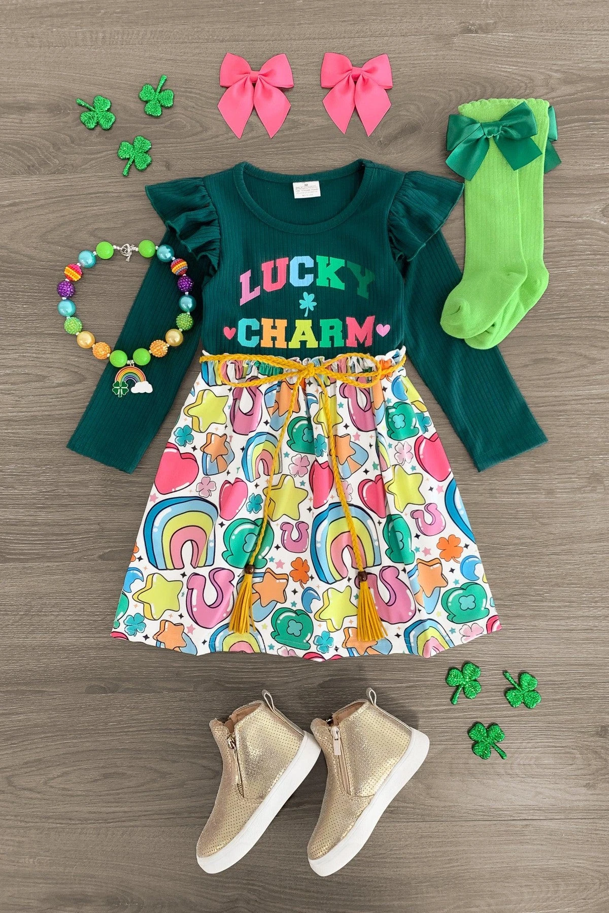 "Lucky Charm" Long Sleeve Dress 3 "Lucky Charm" Long Sleeve Dress