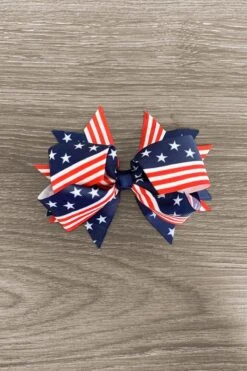 Patriotic Flag Bow