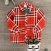 Red & Green Bow Tie Flannel 2 Red & Green Bow Tie Flannel -Children's boutique clothing IMG 7784 Edit