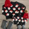 Mom & Me - Fuzzy Happy Santa Sweater