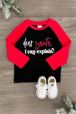 "Dear Santa, I Can Explain" Matching Boy & Girl Set -Children's boutique clothing IMG 7874 Edit