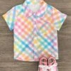 Pastel Plaid Button Down 2 Pastel Plaid Button Down -Children's boutique clothing IMG 7925 Edit