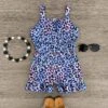 Purple Leopard Tank Romper