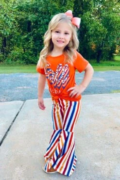 "Fall Vibes" Striped Bell Bottom Set -Children's boutique clothing IMG 7977