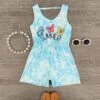 "Summer" Blue Butterfly Romper -Children's boutique clothing IMG 7984 Edit